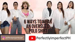 how to style oversized polo shirt 6