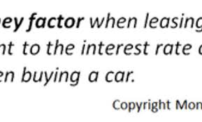money factors in car leases money