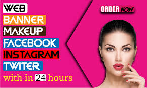 design makeup and beauty banner