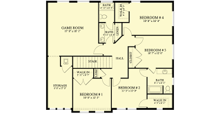 House Plan With Second Floor Rec Room