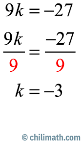 One Step Equations Practice Problems