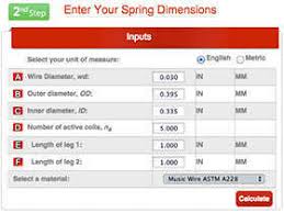 Torsion Spring Calculator Instructions Quality Spring