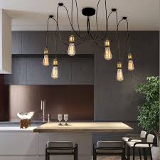 Pendant Lighting Ceiling Light Fixture Hanging Lights Kit Dining Room Living Room Bedroom Farmhouse Chandelier For Kitchen Island With Plug In Cord Ed