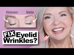 fix eyelid wrinkles makeup over 50
