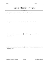 Lesson 5 Practice Problems Scottsdale