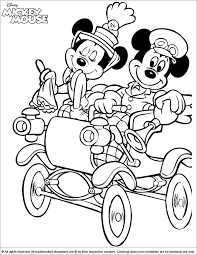 Coloring for girls and boys. Mickey Mouse Coloring Picture Coloring Library