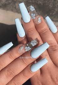 baby blue nails for all skin tones