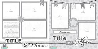 12x12 Two Page Free Printable Scrapbook Layout Scrapbook