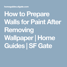 How To Prepare Walls For Paint After