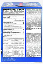 wildberry poptarts nutrition label