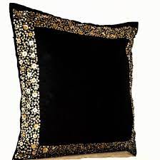 black gold pillows decorative throw
