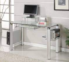 china tempered glass computer desk with