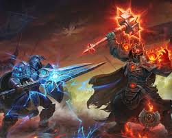 World Of Warcraft Warcraft Wow Alliance Horde Warrior Armor Weapons Sword  Hammer Wallpaper Hd : Wallpapers13.com
