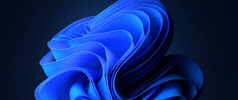 blue abstract dark mode 4k wallpaper