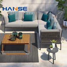 rope woven outdoor sofa set furniture