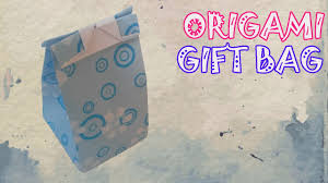 papercraft origami easy origami gift bag tutorial