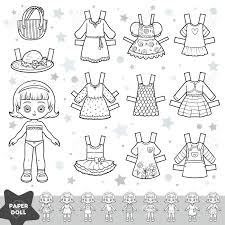 Find the perfect black doll stock photos and editorial news pictures from getty images. Black And White Cartoon Vector Set Cute Paper Doll And Set Of Royalty Free Cliparts Vectors And Stock Illustration Image 139189089