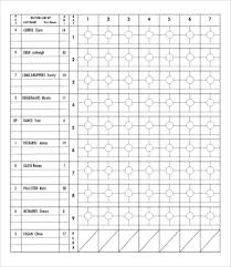 Softball Score Sheet Template Baseball Scorecard Template