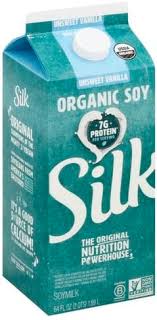 silk organic unsweet vanilla soymilk