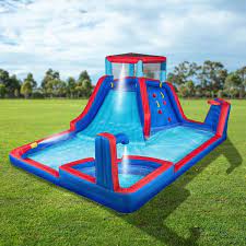 inflatable water slide and up pool