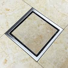 stainless steel floor linear shower
