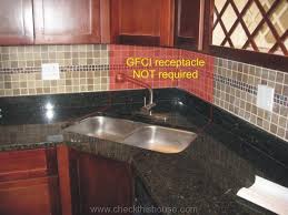 kitchen gfci receptacle requirements