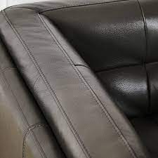 convo leather sectional 6 pc zgallerie