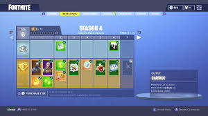 The draw of fortnite is the game's battle royale mode, no doubt, but part of what keeps people playing is the game's progression system. All Fortnite Season 4 Battle Pass Rewards Youtube