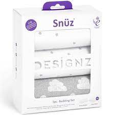 Snuz 3pc Bedside Crib Bedding Set
