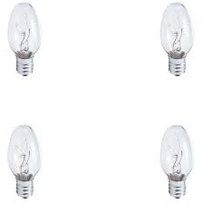 Philips 7 Watt C7 Incandescent Night Light Replacement Light Bulb 4 Pack 415463 The Home Depot