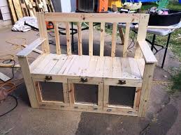 Pallet Bench With Storage 101 Pallets