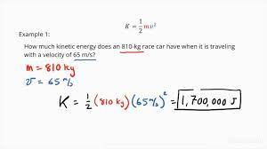 Calculate The Kinetic Energy Of A