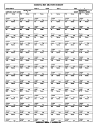 School Bus Seating Chart Template School Bus Seating Chart
