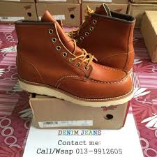 The high standards that it uses in designing and crafting its boots have earned it a huge market share. Original Redwing Red Wing Shoes Boots 875 Oro Legacy Classic Moc Toe 8138 8131 8875 9875 1907 8130 9106 Shopee Malaysia