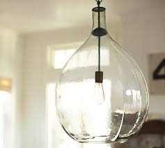 Clift Oversized Glass Pendant Seeded Glass Pendant Glass Pendant Light Handblown Glass Pendant