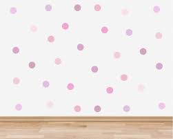 Pink And Purple Polka Dot Wall Stickers