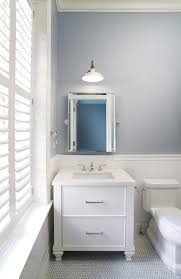 Slate Blue Bathroom Walls With White