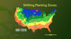 planting zones are shifting north as