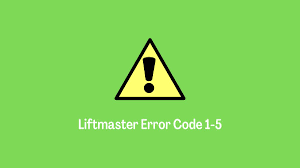 3 ways to fix liftmaster error code 1 5