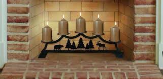 Wrought Iron Fireplace Pillar Candle