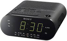 When the alarm time setting operation is complete, the clock display returns after a few seconds and changes from flashing to fully lit. Amazon Com Sony Icf C218 Fm Am Alarm Clock Radio With Large Led Display 220 To 240 Volt Home Kitchen