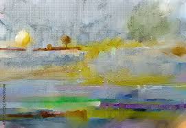 Abstract Oil Acrylic Painting Outdoor