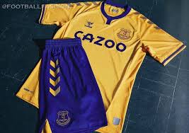 Chevrons face east and west, evoking images of the cannon on the club crest, which has faced both directions in the past. Everton Fc 2020 21 Hummel Away Kit Football Fashion Facebook