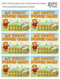 Digital Daniel Tiger Potty Chart Free Punch Cards Mr