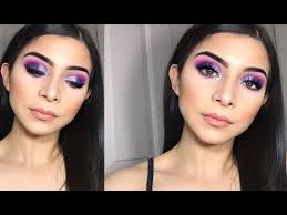 blue purple smokey eyeshadow makeup