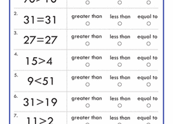 Greater Than Less Than Worksheets Free Printables Education Com