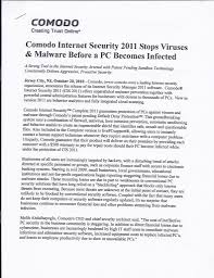 Press Release Internet Security 2011 Product Announcement Carley