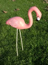 Pink Flamingo Garden Ornaments Yard