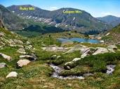 Ruby Mountain | 13,278' › Ruby Mtn SSE Ridge/Flank Route, Map ...