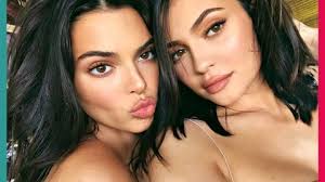 kylie jenner and kendall jenner pose in